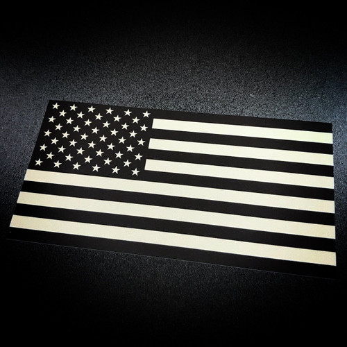 Tan American Flag sticker