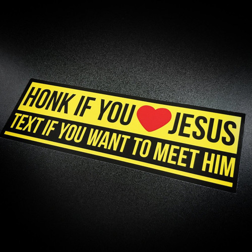 Honk If You Love Jesus - Sticker