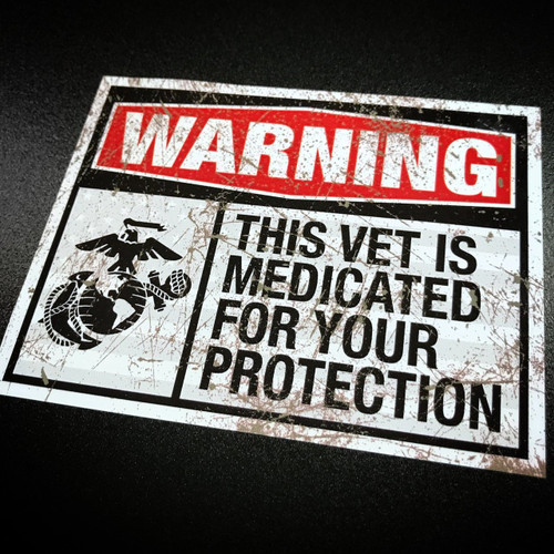 Warning this vet is medicated for your protection