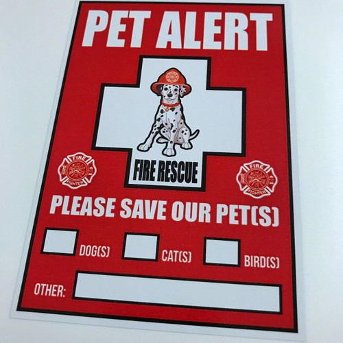 Pet Safety Alert - Sticker