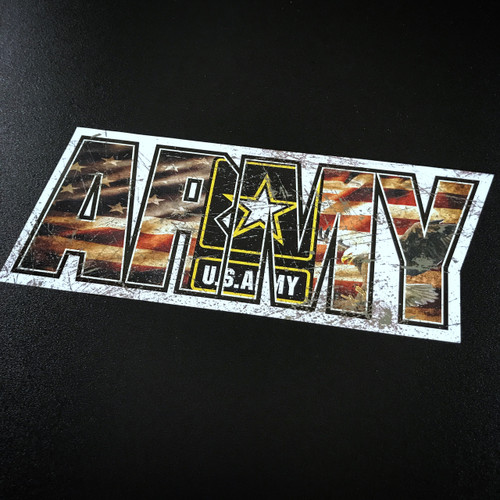 ARMY Flag Lettering Modern - Sticker

