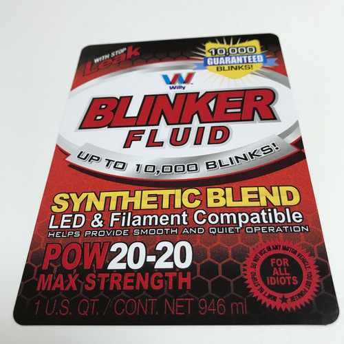 Blinker Fluid sticker