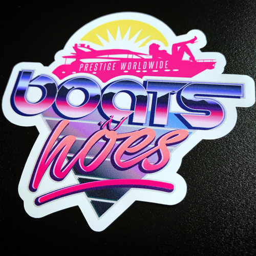 Boats N Hoes Sticker
