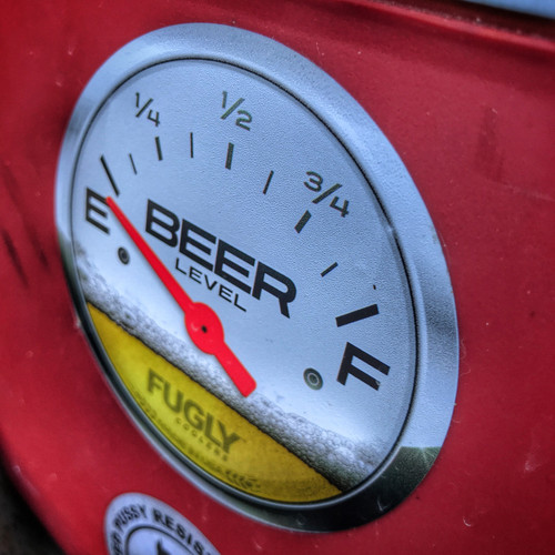 Fugly Coolers Beer Gauge Level - Sticker
