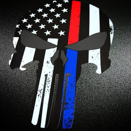 Punisher R/B Stripe - Sticker