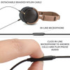 GoGroove AudioLUX WD Natural Wood Over Ear Headphones