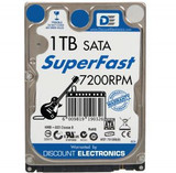 1TB SATA Laptop Hard Drive 2.5" 9.5mm