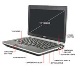 Dell Latitude E6430 i5-3320 Windows 7 Pro Laptop Ports