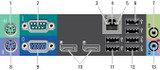 Dell Optiplex 7010 i5 Tower Windows 7 Pro Computer rear view.