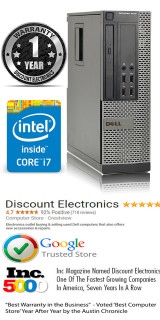 Dell Optiplex 7010 i7 SFF Computer Windows 7 Pro i7