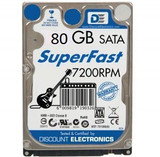 Laptop SATA 80GB Hard Drive 2.5"