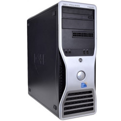 Dell Precision Quad Core Xeon T3500 Windows 7 Workstation front view.
