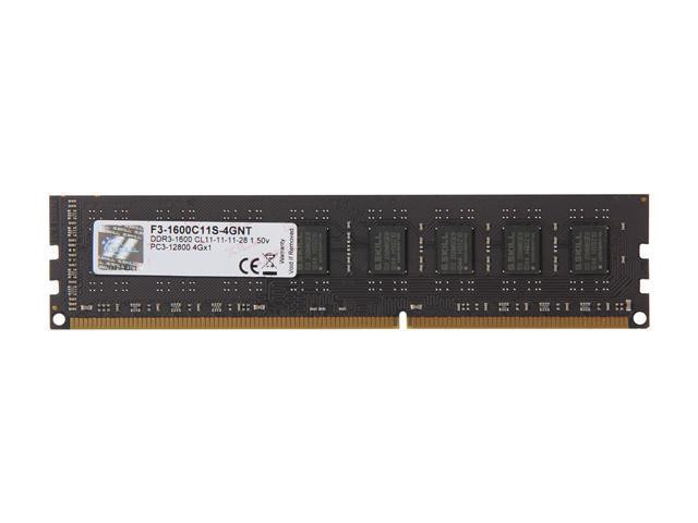 G.SKILL Value 4GB 240-Pin DDR3 1600 (PC3 12800) Desktop Memory