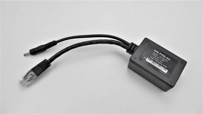 WS-POE-5v 12 Volt SIngle Port POE Splitter