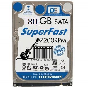 Laptop SATA 80GB Hard Drive 2.5"