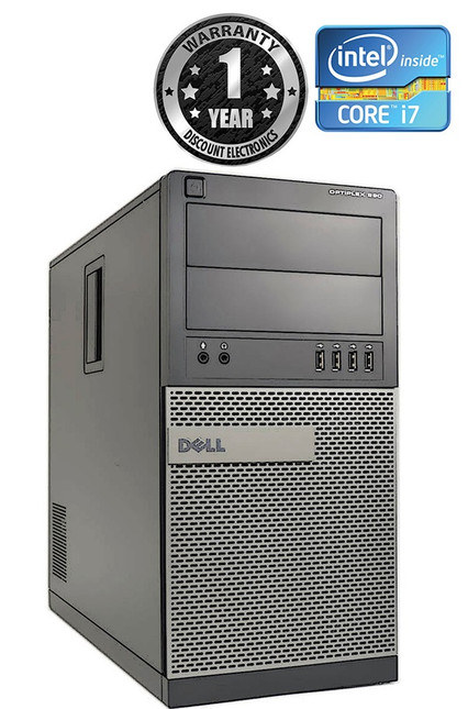 Dell Optiplex 990 Tower Quad Core i7 Windows 7 Pro Computer