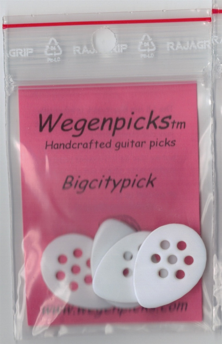 Wegen Big City Picks (1.8 mm) (White) Django Guitars USA