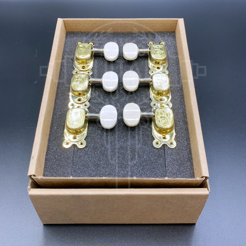 Miller Selmer Style Tuning Machines (Brass/Galalith)