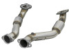 aFe POWER 14-19 Chevrolet Corvette C7 & Z06 Twisted Steel 3in 304 Stainless Steel Mid Pipe w/ Cat - 48-34130-1YC