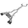 AWE Tuning 2021+ Cadillac CT4-V Blackwing SwitchPath Exhaust - Diamond Black Tips - 3025-43436