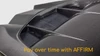 Type-Z1 double sided carbon fiber hood for 2020-2024 Corvette C8-  AC-HD20CHC8-Z1-DS