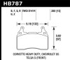 Hawk 15-17 Chevy Corvette Z51 DTC-70 Race Front Brake Pads - HB787U.582