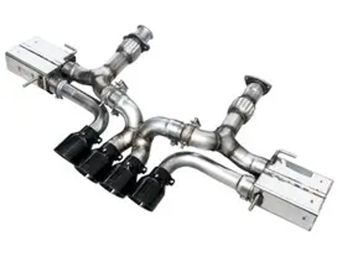 AWE 2023 C8 Corvette Z06 SwitchPath Cat-Back Exhaust - Diamond Black Tips - 3025-43906