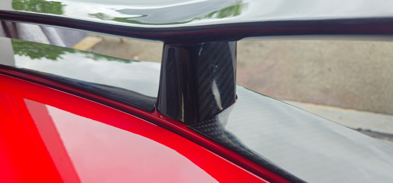 AGM C8 Corvette Z06/ERay Z07 High Wing Spoiler (Visible Carbon/CFM)-AGMC8ZO6
