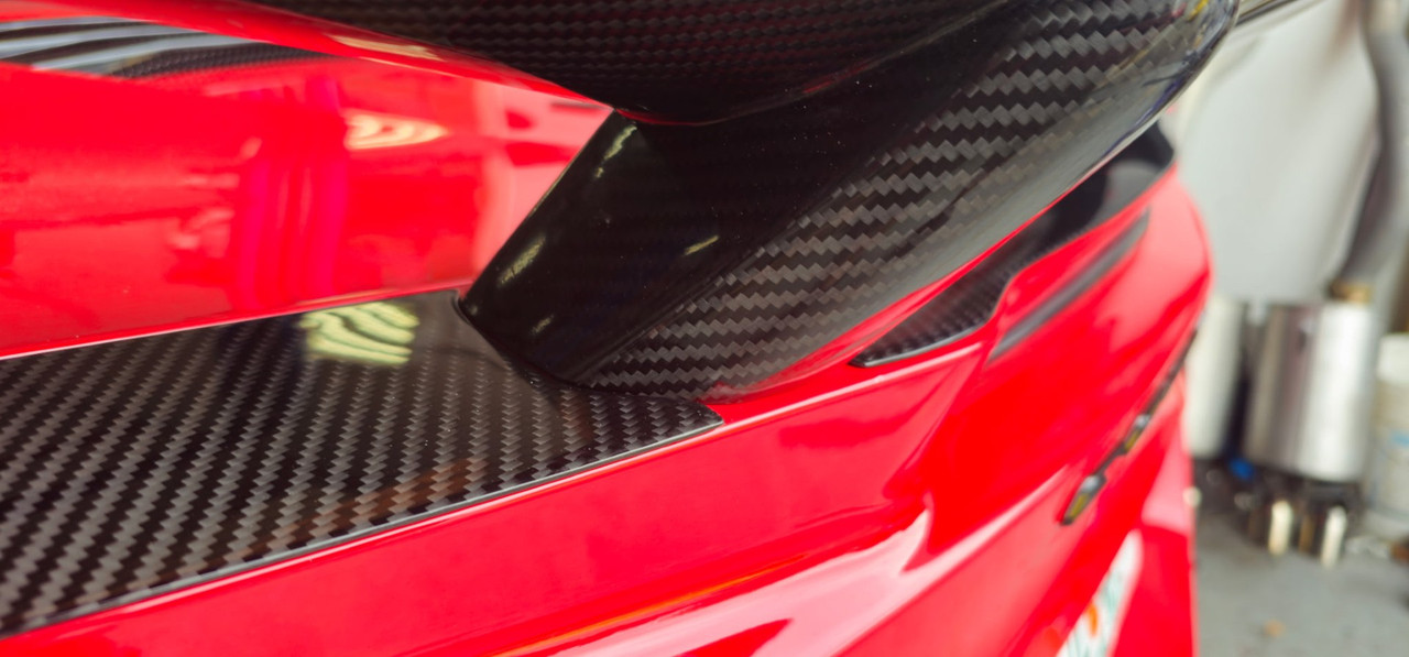 AGM C8 Corvette Z06/ERay Z07 High Wing Spoiler (Visible Carbon/CFM)-AGMC8ZO6
