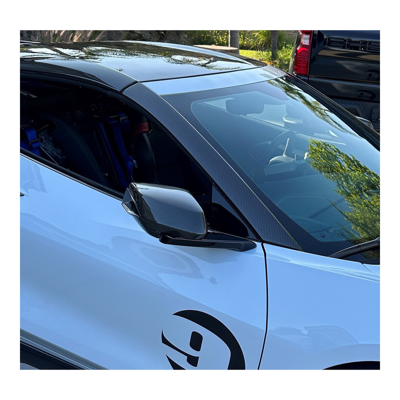 Carbon fiber pillar cover replacements for 2020-2024 C8 Corvette-AC-PB20CHC8