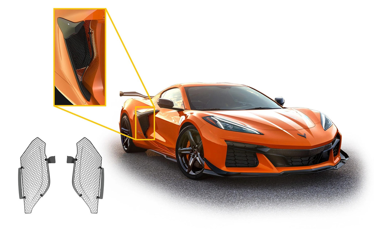 Scrape Armor Z06 / E-Ray Side Intake Guards- SAZO6C8