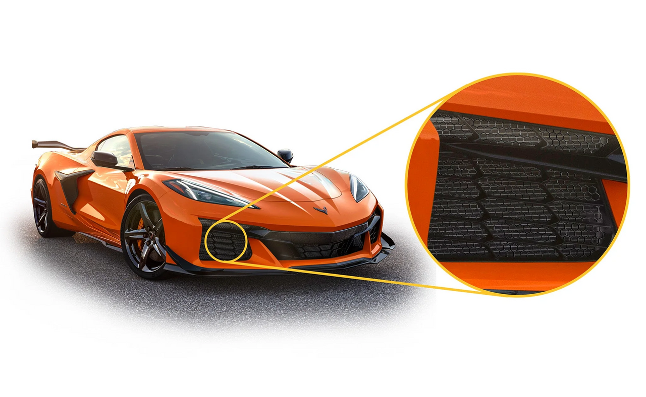 Scrape Armor C8 ZO6/Eray Front Radiator Grill Guards-C8ZO6FGG