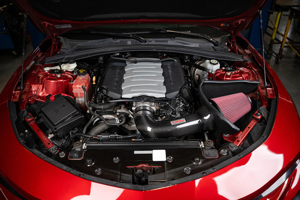 Corsa 16-24 Camaro SS 6.2L V8 Carbon Fiber Open Element Air Intake - Oiled - 44018