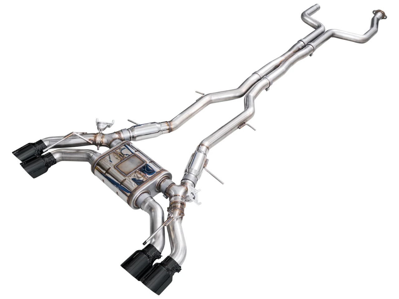 AWE 22-26 Cadillac CT5-V Blackwing SwitchPath Exhaust - Diamond Black Tips - 3025-43562