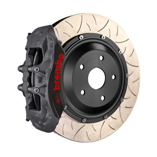Brembo 20+ Corvette C8/C8 Z51 Rear Race BBK 6 Pist FRG 2pc 380x32x53a 2pc Slotted TY5 - Black HA - 4KC.9011AZ