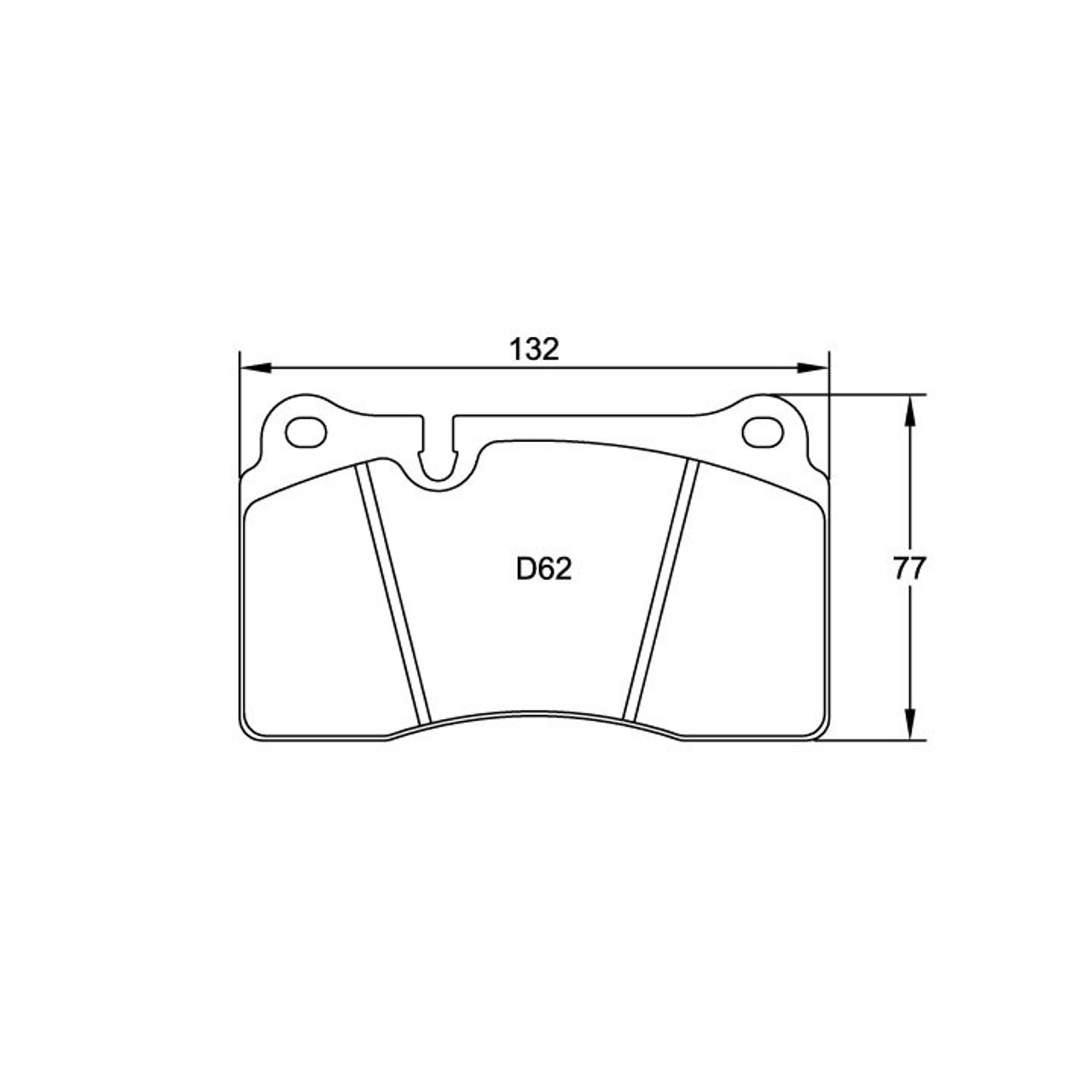 Corvette ZR1/C6ZO6/C7ZO6  Rear Pagid U-4906 Racing Pad For Ceramic Rotors - RSC-1 Compound