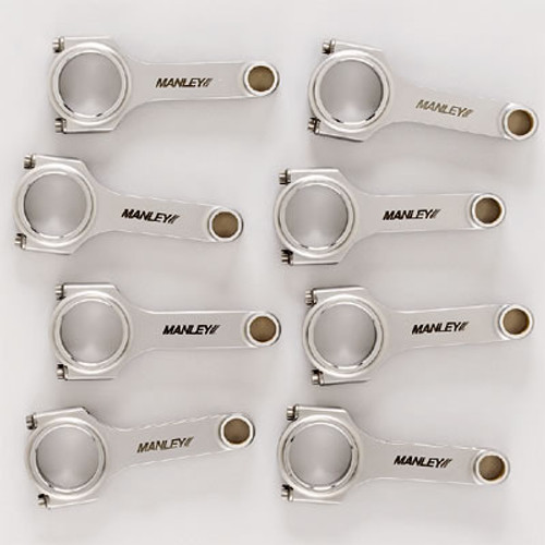 Manley Chevy Small Block LS Series 6.125in H Beam Connecting Rod Set - 14051-8