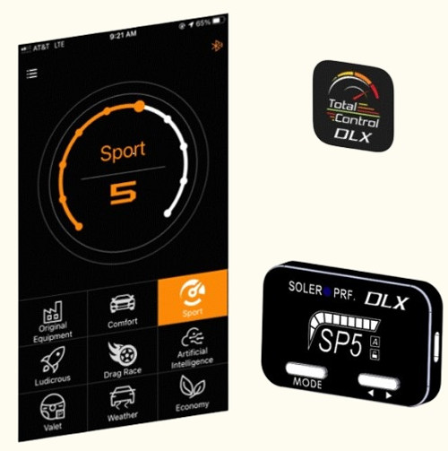 Soler Performance Corvette 6 (2006-2013), Camaro 5, Cadillac DTS & CTS DLX Bluetooth® Throttle Controller 2SE0535-TC