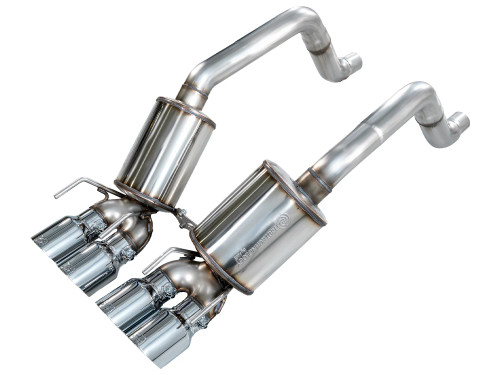 AWE Tuning 05-08 C6 Corvette 6.0L Touring Edition Axleback Exhaust w/ Chrome Silver Tips - 3015-42660