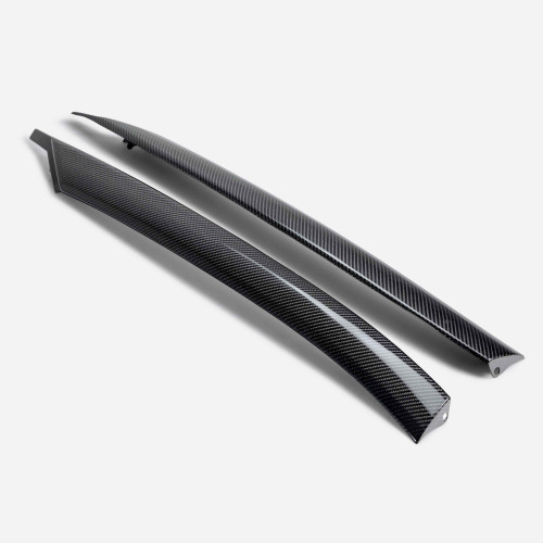 Carbon fiber pillar cover replacements for 2020-2024 C8 Corvette-AC-PB20CHC8