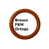 FKM Heat Resistant Brown O-rings  Size 128  Minimum 5 pcs