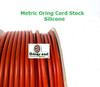 Metric O-ring Cord Red Silicone  14mm Price per Foot