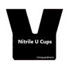 Nitrile U Cup 15mm ID x 22mm OD x 5mm Seal  HT Price for 1 pc