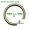 Stainless Garter Springs for 75mm Shaft  Minimum 1 pc