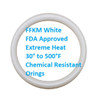 FFKM 75 White FDA O-rings PB794  Size 032