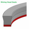 Mining Head Seal 185mm ID x 200mm OD x 12mm  Price for 1 pc