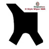Nitrile H Style NBR Rod Wipers 125 x 137 x 8.2mm Price for 1 pc