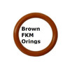 FKM Heat Resistant Brown O-rings  Size 407 Price for 1 pc