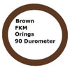FKM 90 Brown Orings Size 129 Minimum 3 pcs