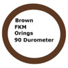 FKM 90 Brown Orings Size 006 Minimum 25 pcs